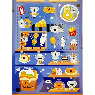 Koala Fast Food Stickers