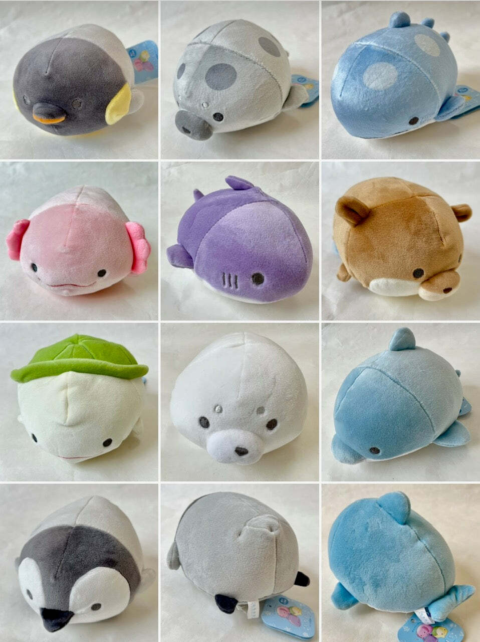 Round Sealife Animals Plush (assorted)