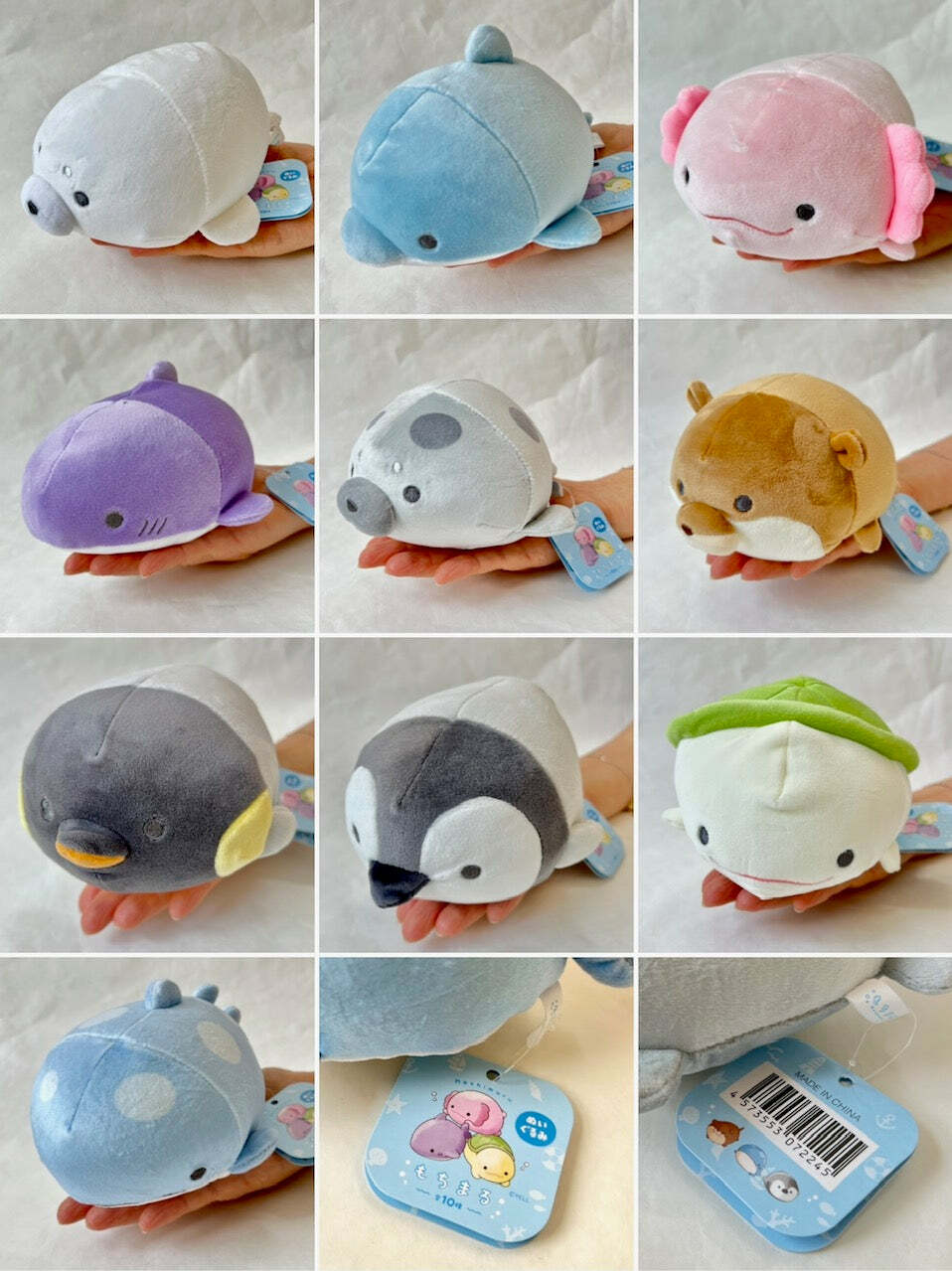 Round Sealife Animals Plush (assorted)