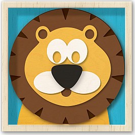 Paint and Stack Puzzlers - Lion