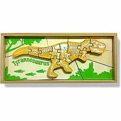 Begina Again "Dinosaur Skeleton - Tyrannosaurus" (19 Pc 2 in 1 Puzzle)