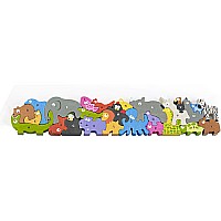Animal Parade A to Z Wooden Puzzle - Jumbo 