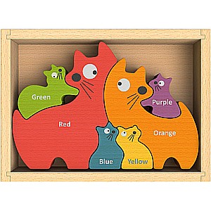 Cat Family Puzzle w/ Curriculum 