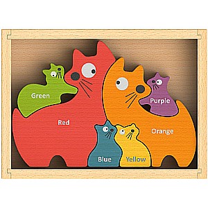 Cat Family Puzzle w/ Curriculum 