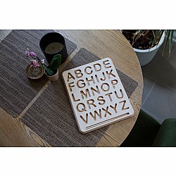 Wooden Tracing Board, Uppercase Letters