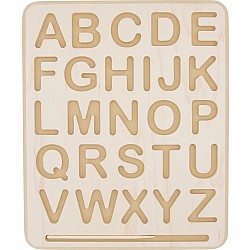 Wooden Tracing Board, Uppercase Letters