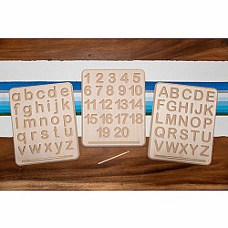 Wooden Tracing Board, Uppercase Letters