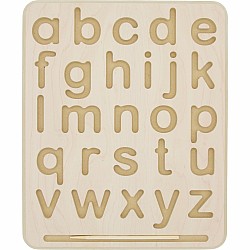 Wooden Tracing Board, Lowercase Letters