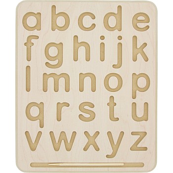 Wooden Tracing Board, Lowercase Letters