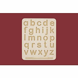 Wooden Tracing Board, Lowercase Letters