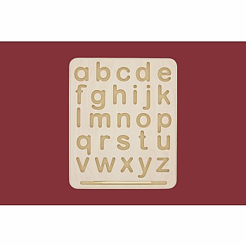 Wooden Tracing Board, Lowercase Letters