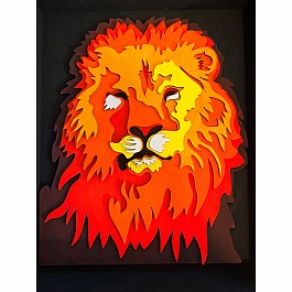 Get Stacked Paint and Puzzle Kit - The Mighty Lion