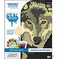 Get Stacked Paint and Puzzle Kit - The Gray Wolf