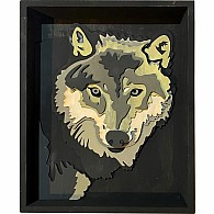 Get Stacked Paint and Puzzle Kit - The Gray Wolf