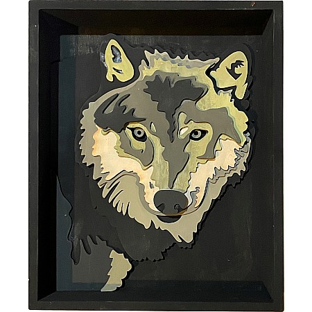 Get Stacked Paint and Puzzle Kit - The Gray Wolf