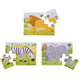 Safari - 6 Piece Puzzles