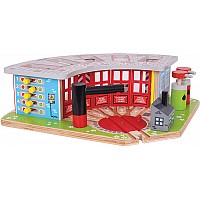 brio train engine shed