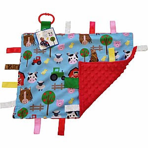 14x18 Farm Learning Lovey With Ribbon Tabs