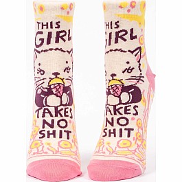 This Girl Takes No Shit Womens Ankle Socks