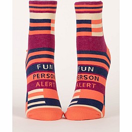 Fun Person Alert Womens Ankle Socks