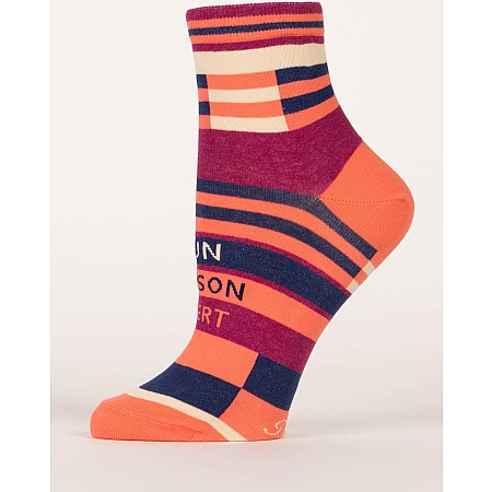 Fun Person Alert Womens Ankle Socks