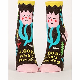 Look Who's Blooming Womens Ankle Socks