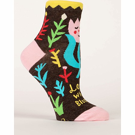 Look Who's Blooming Womens Ankle Socks