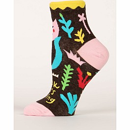 Look Who's Blooming Womens Ankle Socks