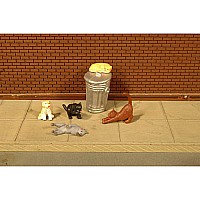 Cats With Garbage Can (6Pcs/Pk)