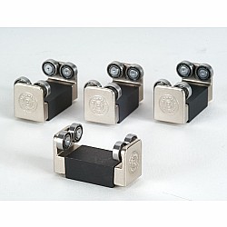 HO/On30 E-Z Riders With Ball-Bearing Rollers-4/Pk