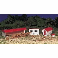 Farm Buildings With Animals