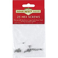 Stainless Steel Hex Screws 25/Bag