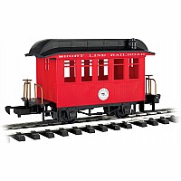 Coach-Short Line Railroad-Red With Black Roof