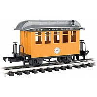 Coach-Short Line Railroad-Yellow With Silver Roof