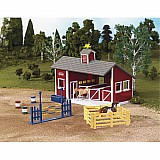Stablemates Red Stable Set with Two Horses