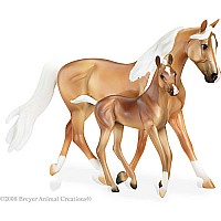 Morgan Horse and Foal - palomino