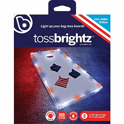 Tossbrightz Patriotic Led Cornhole Board Light Kit