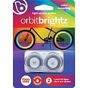 Orbitbrightz Color Morphing LED Bicycle Spoke Charms, 2pk
