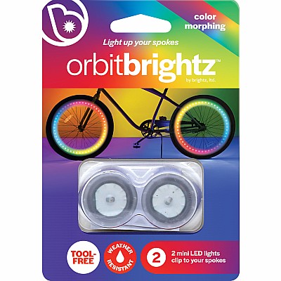 Orbitbrightz Color Morphing LED Bicycle Spoke Charms, 2pk