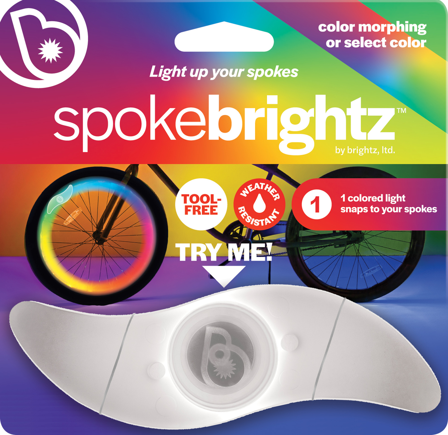 Spokebrightz Morphing Bicycle Spoke - Brightz - Dancing Bear Toys