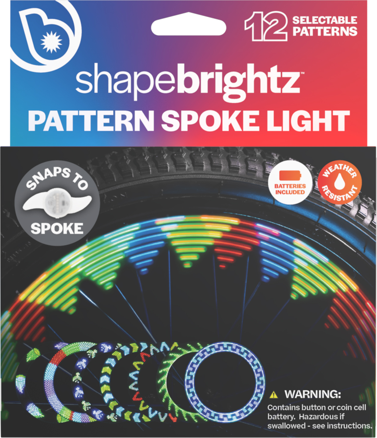 Shape Brightz LED Patterned Spoke Light