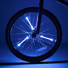 Spinbrightz Blue Led Bicycle Spoke Light Tubes