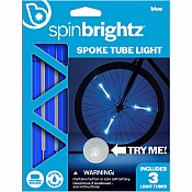 Spinbrightz Blue Led Bicycle Spoke Light Tubes