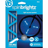 Spinbrightz Blue Led Bicycle Spoke Light Tubes