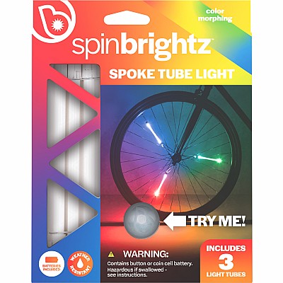 Spinbrightz Color Morphing Led Bicycle Spoke Light Tubes