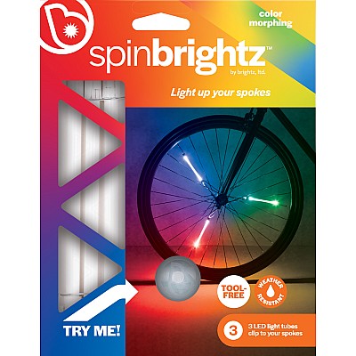 Spinbrightz Color Morphing Led Bicycle Spoke Light Tubes