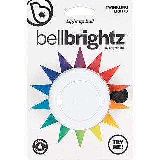 Bellbrightz White Bicycle Bell with Twinkling LEDs