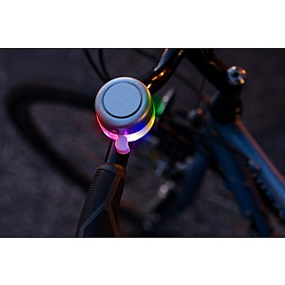 Bellbrightz Silver Bicycle Bell with Twinkling LEDs