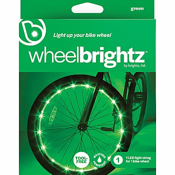 Wheelbrightz Green Led Bicycle Wheel Light