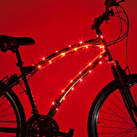 Cosmicbrightz Red Led Bicycle Frame Light